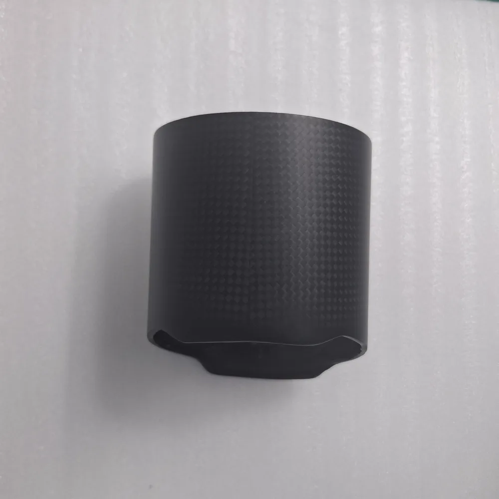 Custom Carbon Fiber Cylinder Sleeve Moulded carbon fiber cylinder sleeve produced to a custom drawing